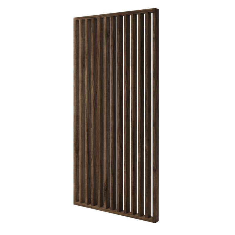Ścianka z lameli - Gotowy zestaw - szerokość 131 cm - LAMELE3D - Orzech Klasyczny - 1 szt.
