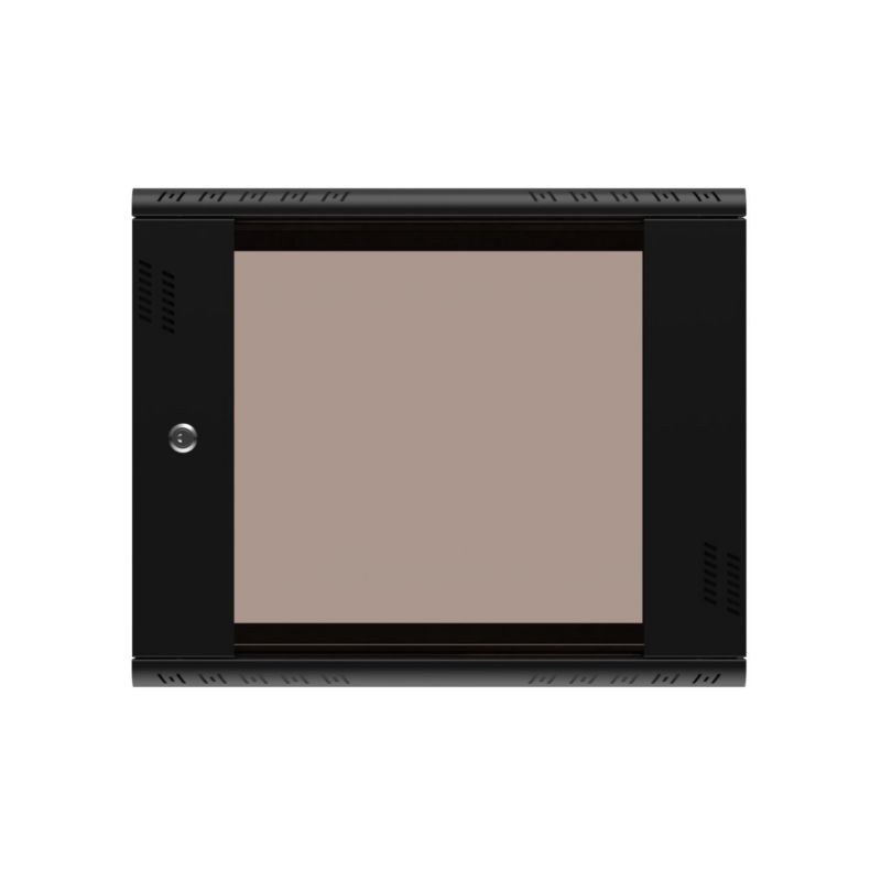 Szafa rack Extralink Premium 9U 600x600 Czarna beznarzędziowy montaż, montowana na ścianie 1szt
