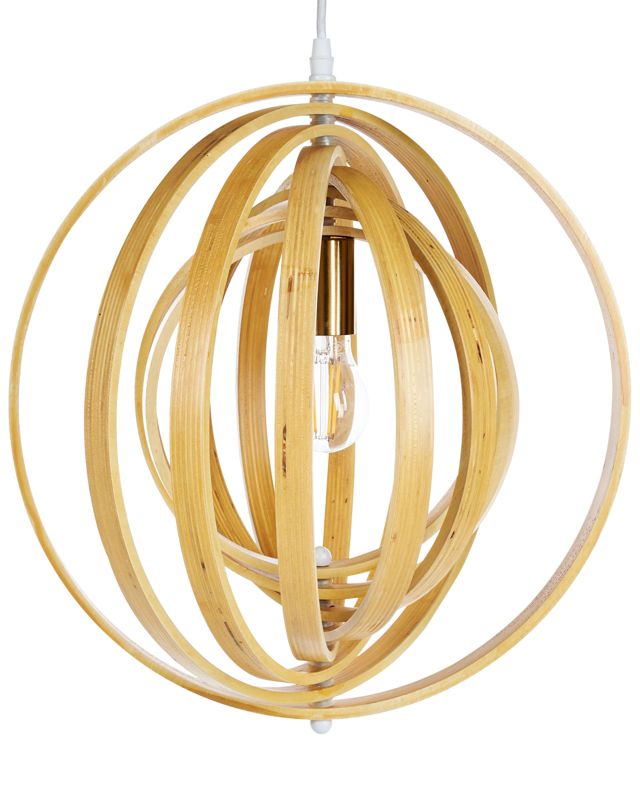Lampa wisząca Murrell Drewno Jasnobrązowy 1 szt.