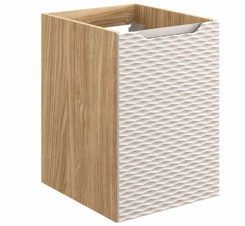 Szafka łazienkowa Furnidea 40 cm wisząca pod blat front beżowy 3D MDF Ocean 1 szt.