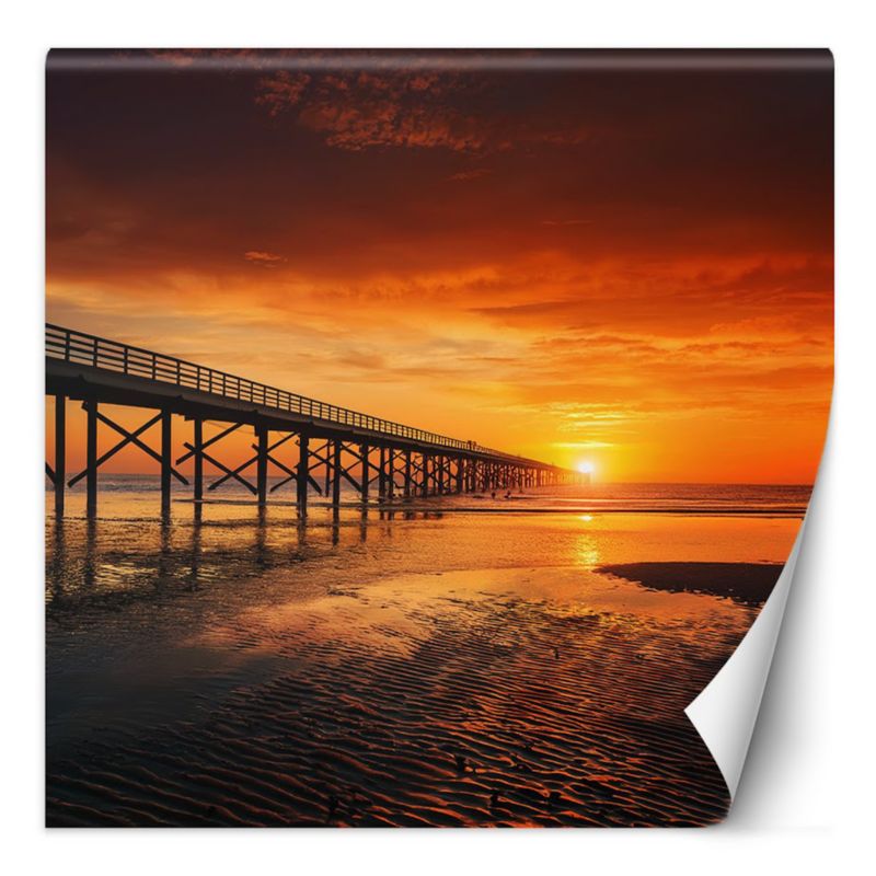 Fototapeta Feeby Morze Natura Niebo Zachód Słońca 250x250 1 szt