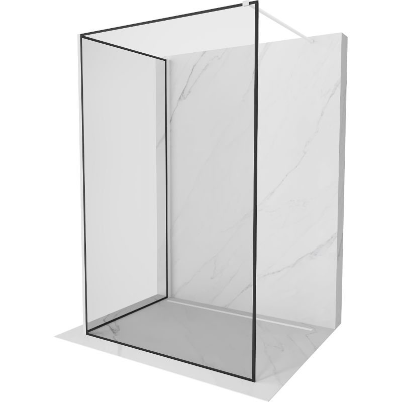 Ścianka prysznicowa Mexen Kioto czarny wzór/biały 130x100 cm 800-130-212-20-70-100 1 szt.