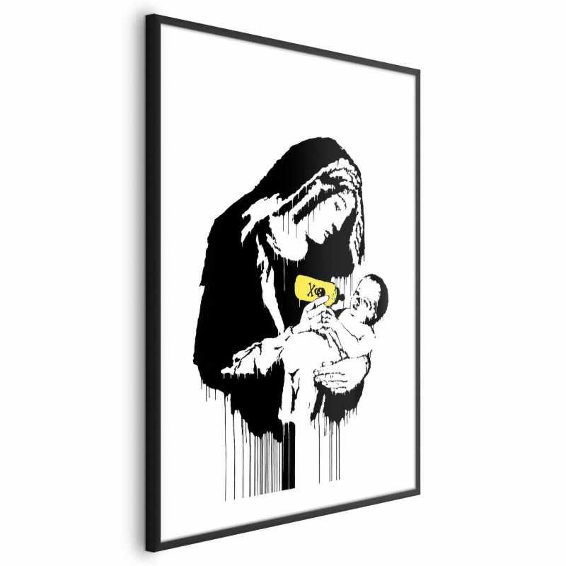 Plakat Artgeist Karmiąca matka 40x60 cm z ramą czarną 1 szt