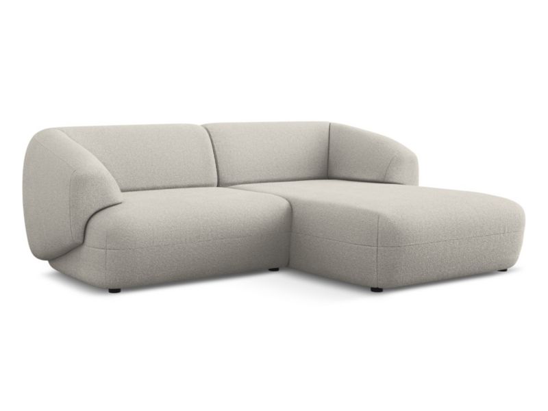 Narożnik prawostronny Makamii Moana z tkaniny bouclé 230x98 cm beżowy 1 szt.