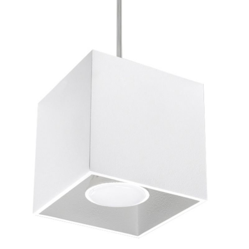 Lampa wisząca Sollux Lighting QUAD 1 biały 1 szt.
