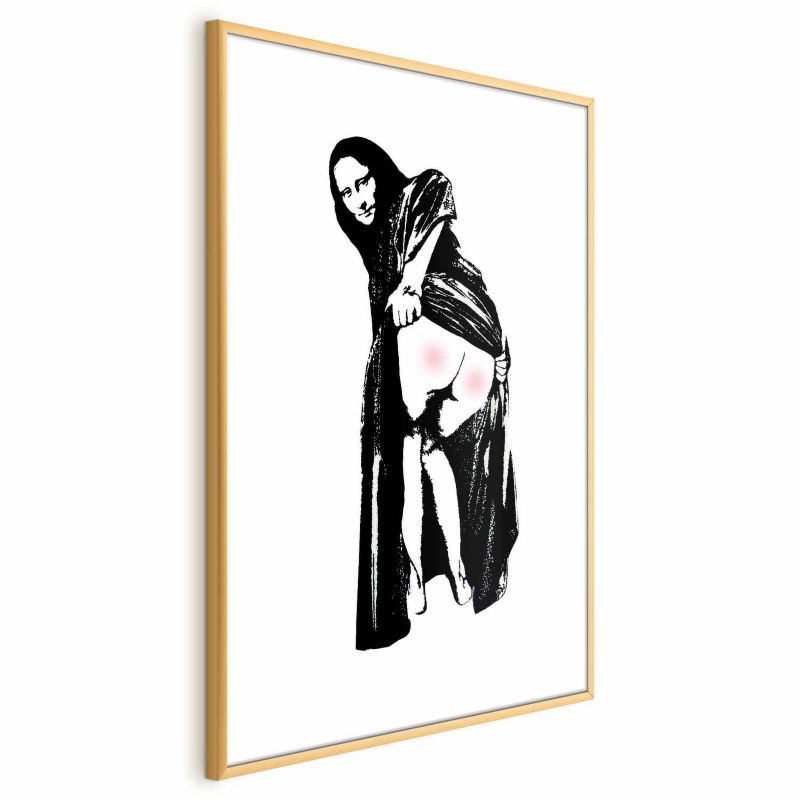 Plakat Artgeist Bolesne siedzenie 40x60 cm z ramą złotą 1 szt