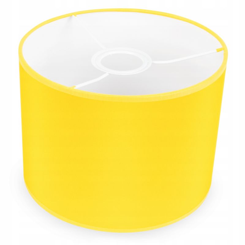 Abażur do lampy wiszącej stołowej Light Home LH okrągły E27 żółty 20cm 1szt.