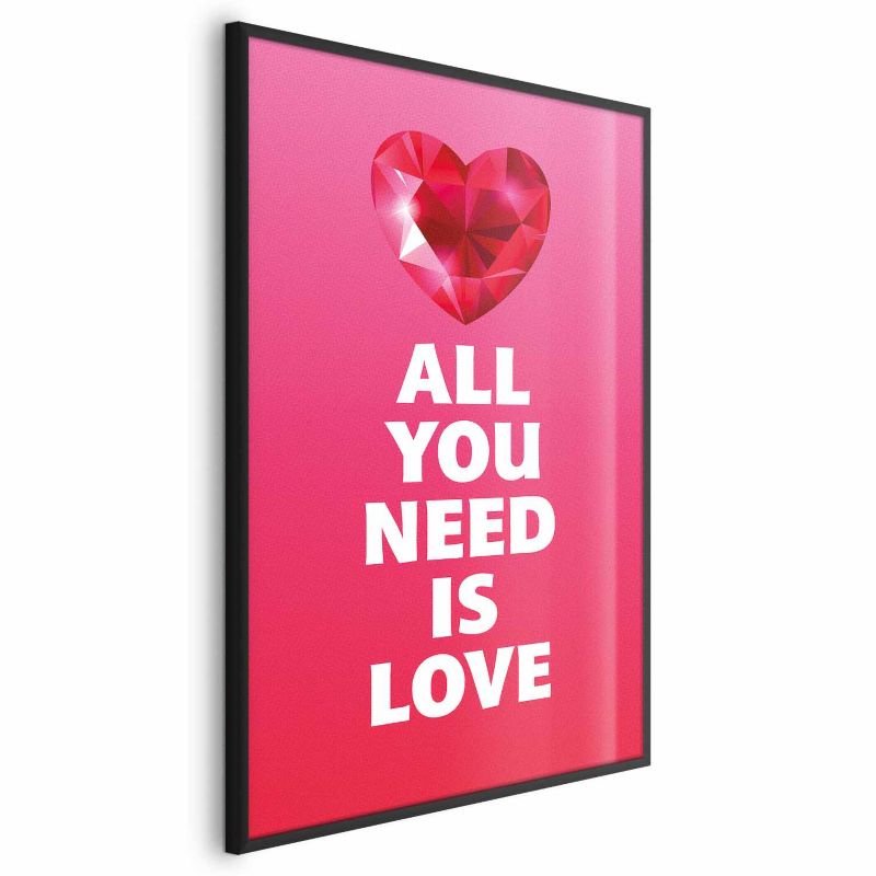 Plakat Artgeist Zjawiskowe serce 21x30 cm z ramą czarną 1 szt