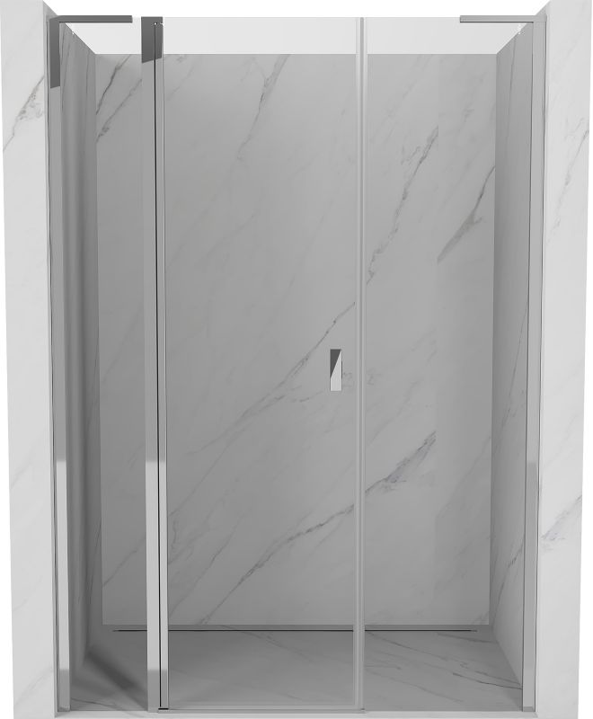 Drzwi prysznicowe uchylne Mexen Mist L chrom transparent 160x200 cm 1 szt