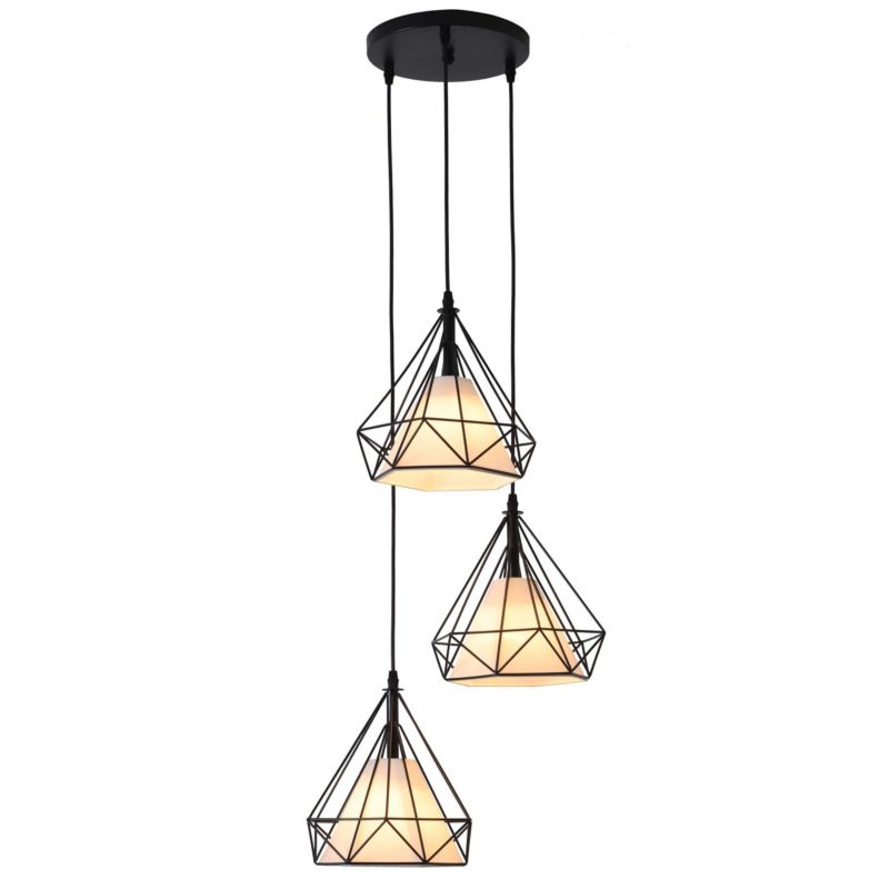 Lampa wisząca Light Prestige Nola czarna 3 x E27 1 szt.