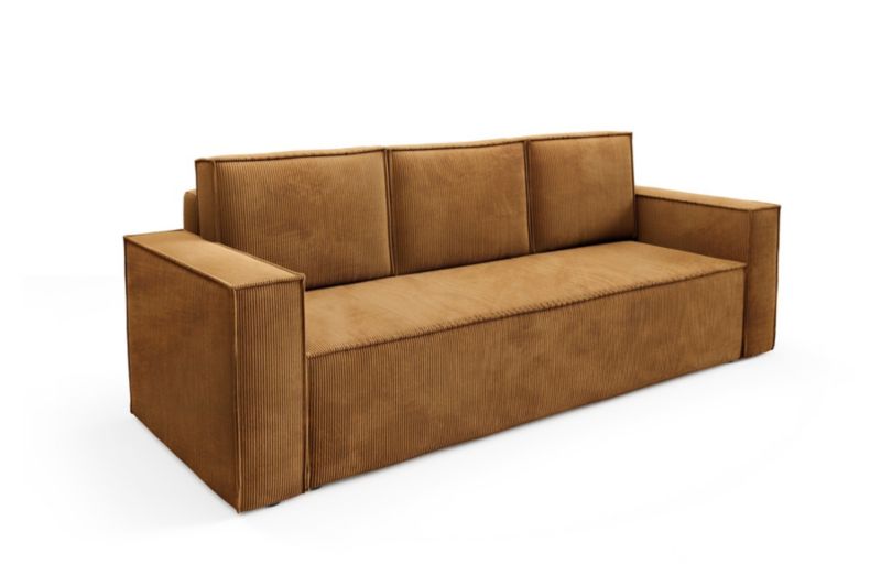 Sofa Bettso Roda 248 x 96 cm z funkcją spania musztardowa 1szt.