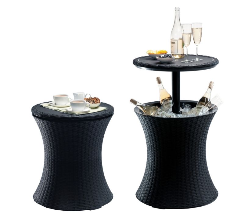 Barek ogrodowy Keter Pacific Cool Bar 50x50x83,5cm z funkcją chłodzenia Grafitowy 1 szt.