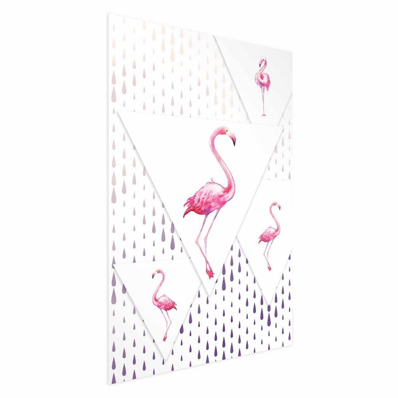 Plakat Artgeist Rodzina flamingów 40x60 cm bez ramy 1 szt
