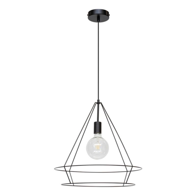 Lampa Wisząca SPOT Light 1xE27 Max.60W Subtelna Czerń w Nowoczesnym Stylu, Polski Producent, 1 szt.