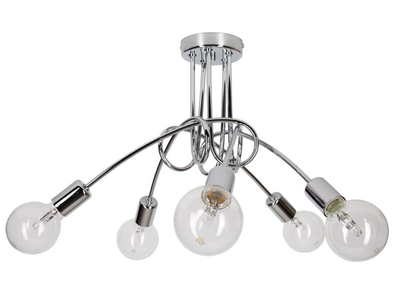 Lampa sufitowa wisząca Light Home LH Edison Chrom 5x E27 60W srebrny 1szt.
