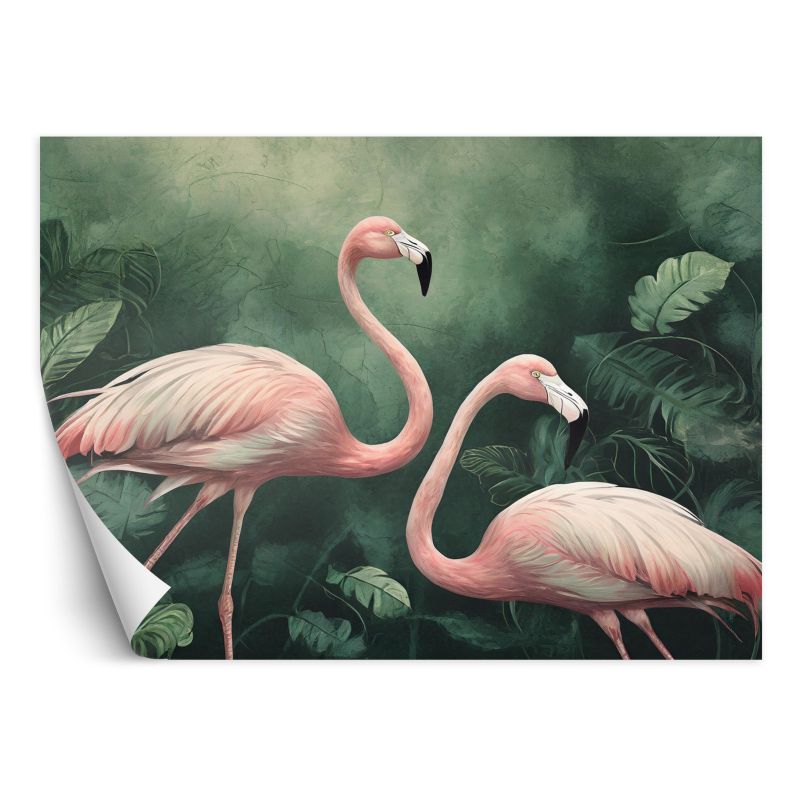 Fototapeta Feeby Flamingi Botanika Przyroda 350x245 1 szt
