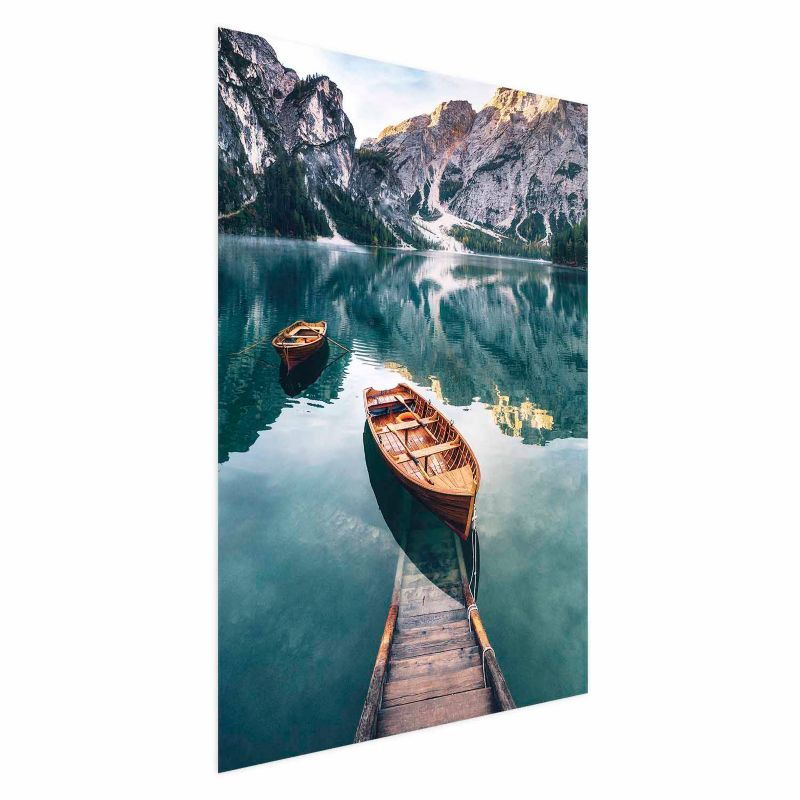 Plakat Artgeist Łodzie w Dolomitach 21x30 cm bez ramy 1 szt