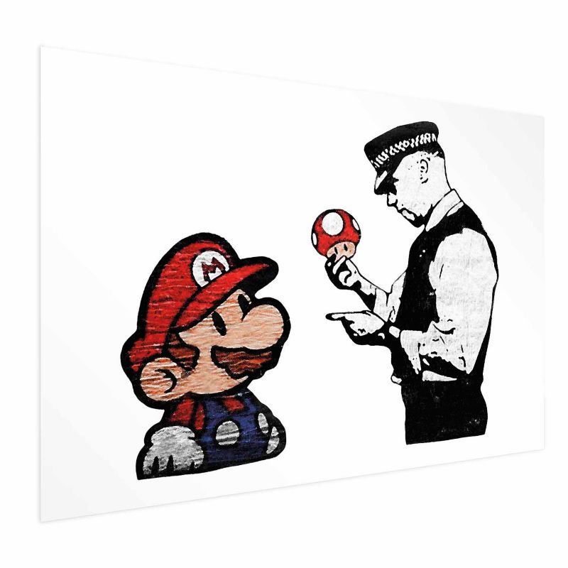Plakat Artgeist Banksy: Grzybiarz 60x40 cm bez ramy 1 szt