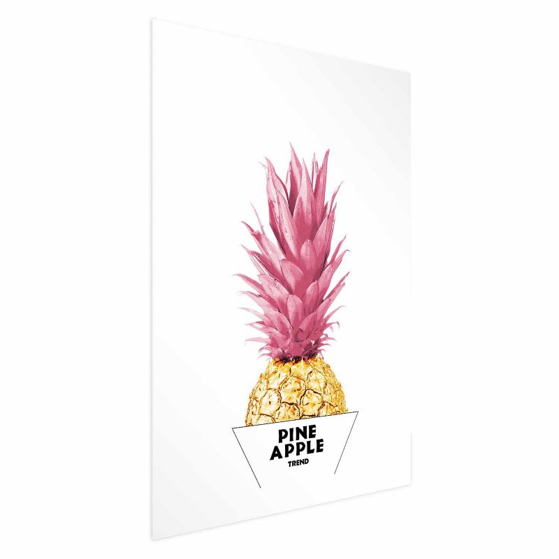 Plakat Artgeist Złoty ananas 29,7x42 cm bez ramy 1 szt