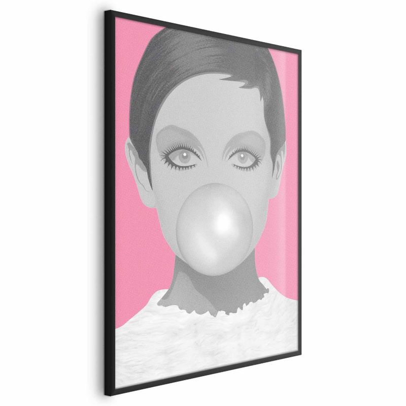 Plakat Artgeist Guma balonowa 40x60 cm z ramą czarną 1 szt