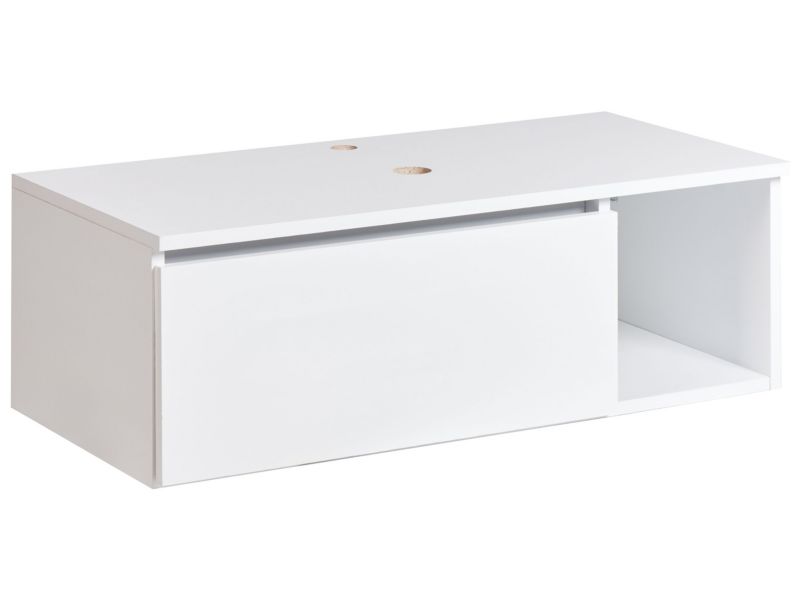 Wisząca szafka pod umywalkę Rupanco 80 cm Biały 1 szt.