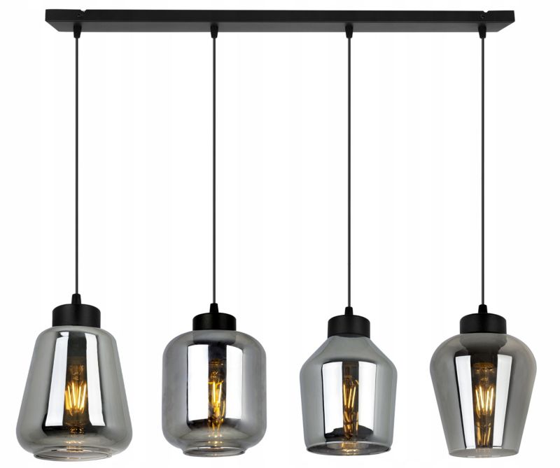 Lampa sufitowa wisząca Light Home LH Rijeka Premium 4x E27 60W szary 1szt