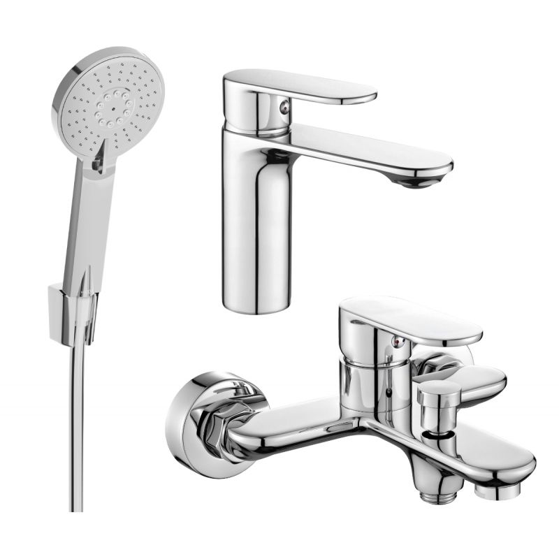 Zestaw wannowy Mexen Milo chrom 71303R40-00 1 szt.
