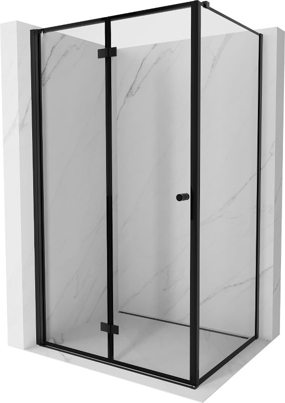 Kabina prysznicowa Mexen Mist-F T czarna 70 x 120 cm 1 szt