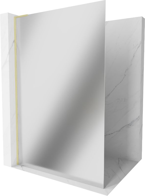 Ścianka prysznicowa Mexen Kioto L złoty szczotkowany 90 x 200 cm 800-090-103-55-50 1 szt.