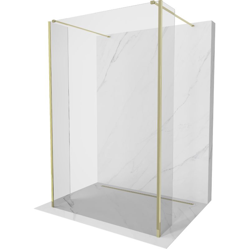 Ścianka prysznicowa Mexen Kioto transparent złota 115 x 30 cm 800-115-030-222-50-00-030 1 szt.