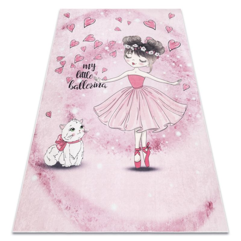 Dywan dla dzieci Bambino RugsX 80x150 cm róż I166 1 szt.