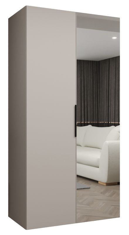 Szafa uchylna Abiks MARBELLA 2 100 wys 202 cm Kaszmir + Czarny 1 szt