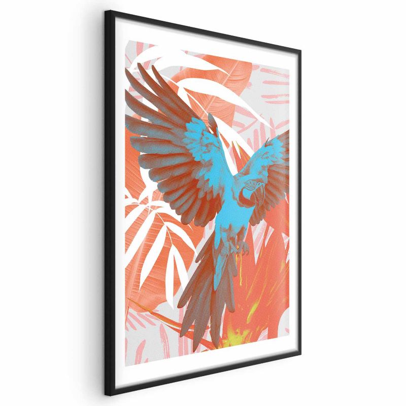 Plakat Artgeist Egzotyczne skrzydła 21x30 cm z ramą czarną 1 szt