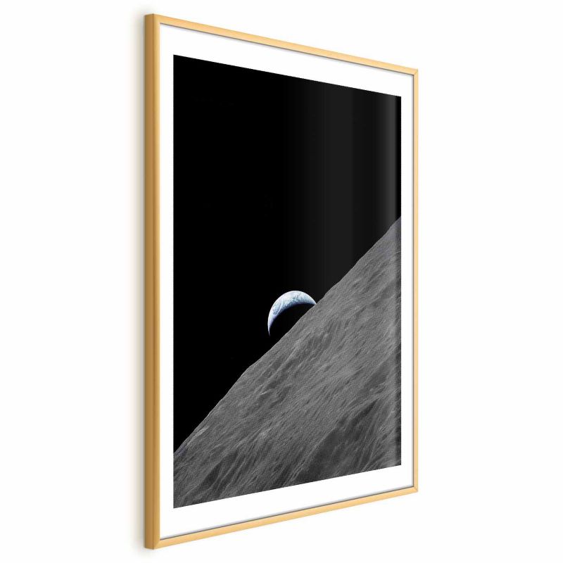 Plakat Artgeist Samotna planeta 29,7x42 cm z ramą złotą 1 szt