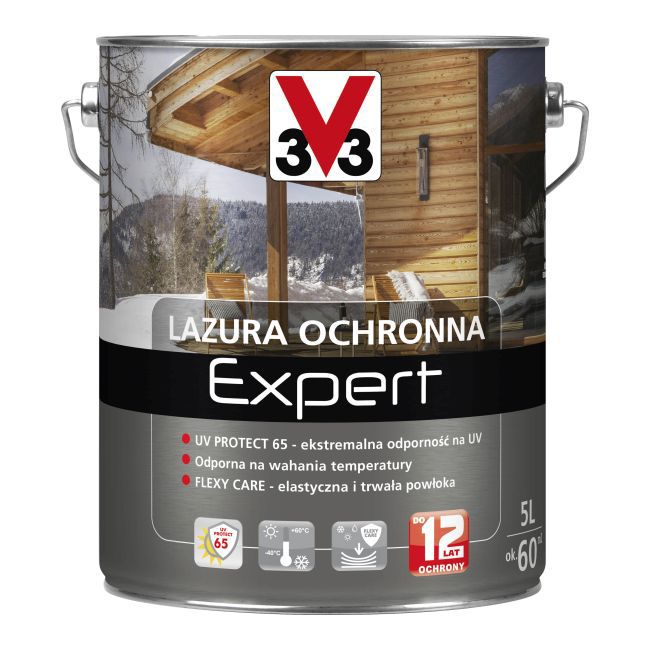 Lazura ochronna V33 Expert sosna skandynawska 5 l