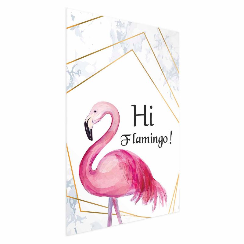 Plakat Artgeist Hi flamingo 21x30 cm bez ramy 1 szt