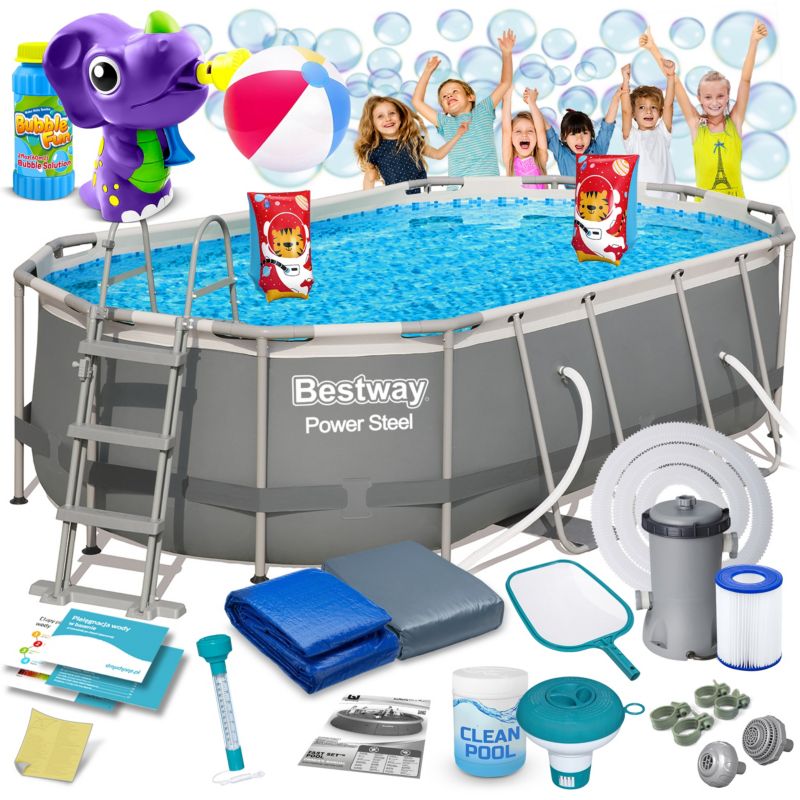 Basen stelażowy ogrodowy Bestway 427x250x100 56620-M 1szt.