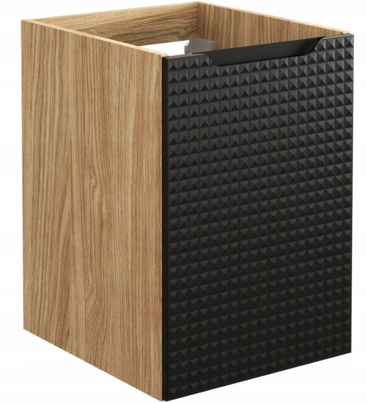 Szafka łazienkowa Furnidea 40 cm pod blat czarna dąb Luxor 1 szt.