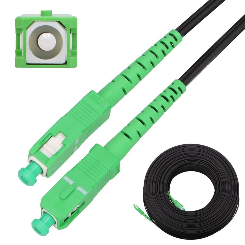 Patchcord Extralink SC/APC-SC/APC Płaski wiszący, jednomodowy, Simplex, G.657A2, 200m 1szt
