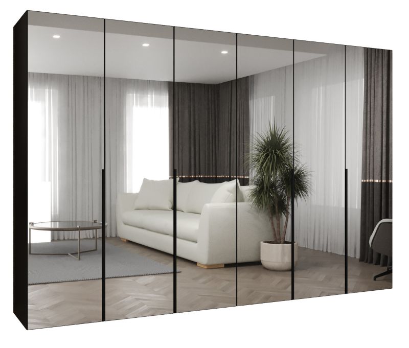 Szafa uchylna Abiks ALICANTE 3 300 wys 202 cm Czarny + Czarny 1 szt