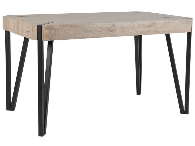 Stół do jadalni Cambell 80 cm 130 cm Beżowoszary 1 szt.