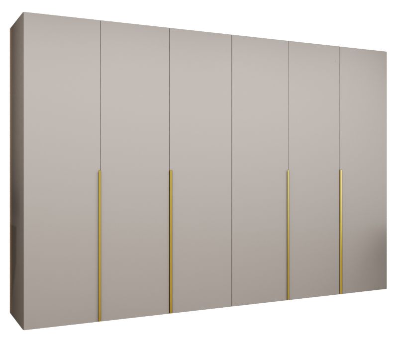 Szafa uchylna Abiks ALICANTE 1 300 wys 202 cm Kaszmir + Złoty 1 szt
