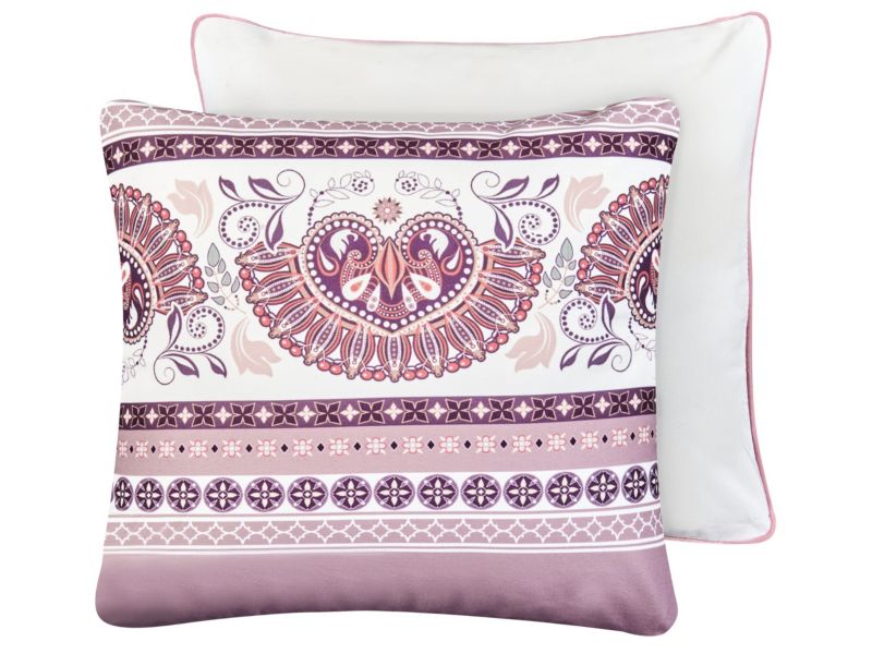 Zestaw 2 poduszek ogrodowych Tvista Wzór orientalny 45 x 45 cm Purpurowy 1 par.