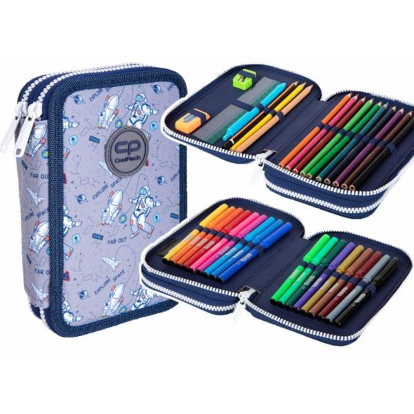 Coolpack Piórnik Jumper 2 podwójny z wyposażeniem COSMIC
