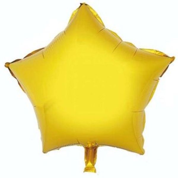 Balon foliowy "Gwiazda", złota, 19" Godan