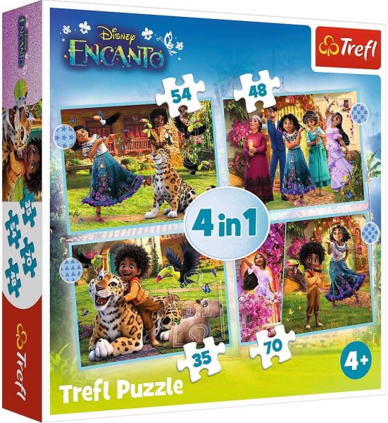 Puzzle 4W1 Magic Encanto Trefl