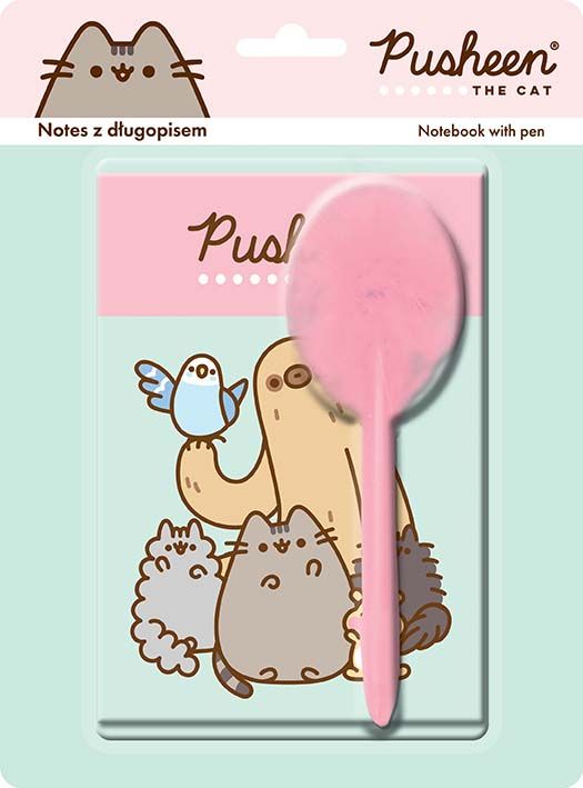 Notes B5 z długopisem Pusheen linia 40 kartek St. Majewski