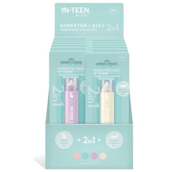 KOREKTOR I KLEJ W TAŚM IE PASTEL