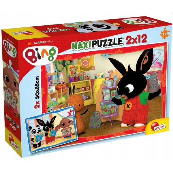 Puzzle Supermaxi podłogowe BING, 2x12 elementów