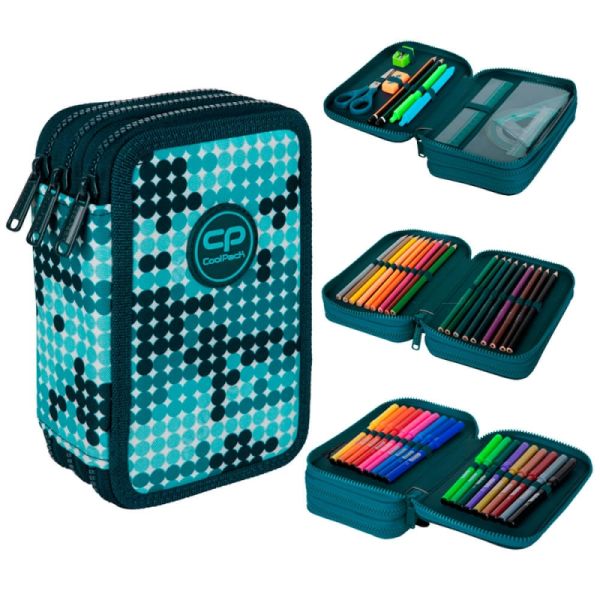 Coolpack Piórnik potrójny Jumper 3 z wyposażeniem MARKET